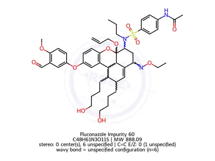 Chemical structure of Fluconazole Impurity 60