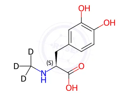 Chemical structure of N-Methyl-L-DOPA-d3