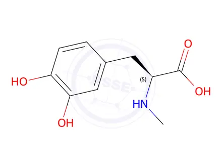 Chemical structure of Methyldopa