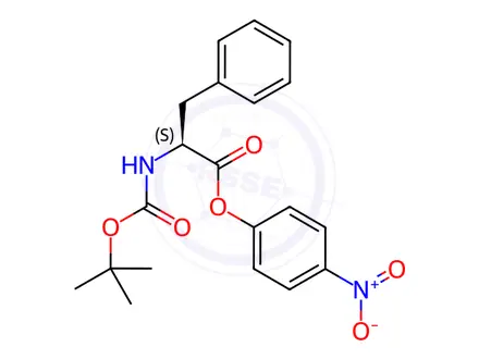 Chemical structure of Boc-Phe-ONP
