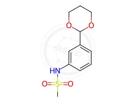 Chemical structure of N-(3-(1,3-Dioxan-2-yl)phenyl)methanesulfonamide