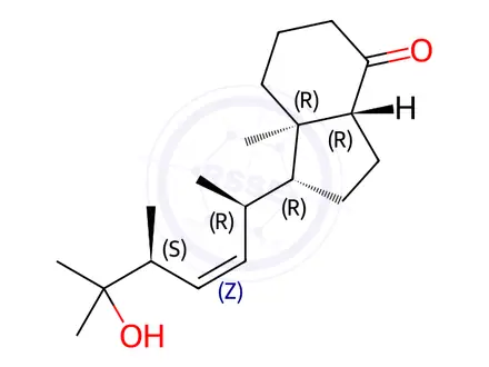 Chemical structure of (1R,3aR,7aR)-Octahydro-1-[(1R,2Z,4S)-5-hydroxy-1,4,5-trimethyl-2-hexen-1-yl]-7a-methyl-4H-inden-4-one