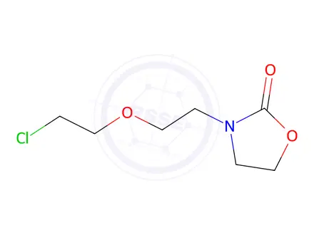 Chemical structure of 3-[2-(2-chloroethoxy)ethyl]-1,3-oxazolidin-2-one