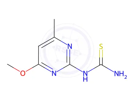 Chemical structure of (4-Methoxy-6-methyl-2-pyrimidinyl)thiourea