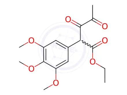 Chemical structure of ethyl 3,4-dioxo-3-(3,4,5-trimethoxyphenyl)valerate