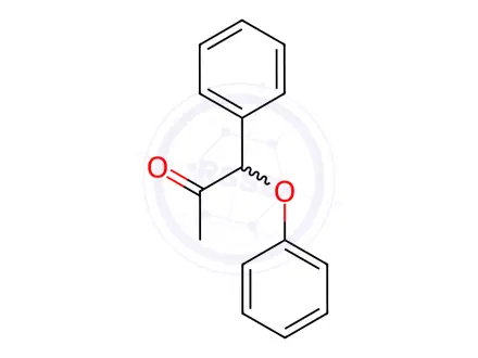 Chemical structure of 1-phenoxy-1-phenyl-propan-2-one