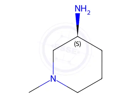 Chemical structure of (S)-3-Amino-1-methyl-piperidine