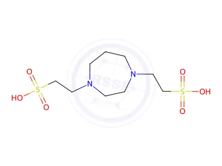 Chemical structure of Hexahydro-1H-1,4-diazepine-1,4-bis(2-ethanesulfonic acid)