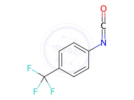 Chemical structure of 4-​(Trifluoromethyl)​phenyl Isocyanate