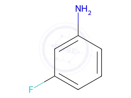 Chemical structure of 3-Fluoroaniline
