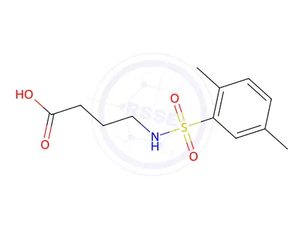 Chemical structure of 4-(2,5-Dimethylbenzenesulfonamido)butanoic Acid
