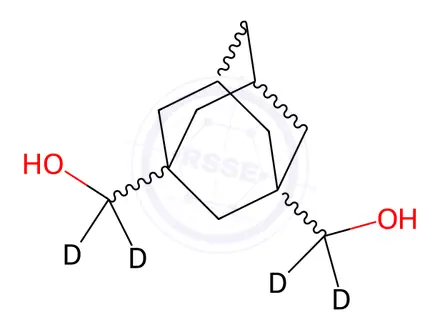 Chemical structure of 1,3-Adamantanedimethanol-d4