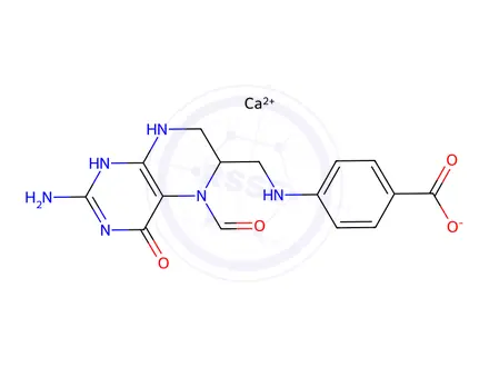 Chemical structure of Levofolinate Impurity 11 monocalcium salt