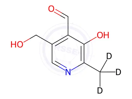 Chemical structure of Pyridoxal-[D3]