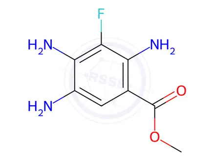 Chemical structure of Methyl 2,4,5-triamino-3-fluorobenzoate