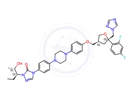 Chemical structure of (3S,5S,2S,3S)-Posaconazole
