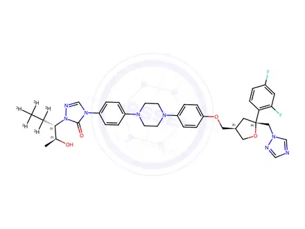 Chemical structure of Posaconazole-d5