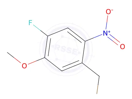 Chemical structure of 1-(bromomethyl)-4-fluoro-5-methoxy-2-nitrobenzene