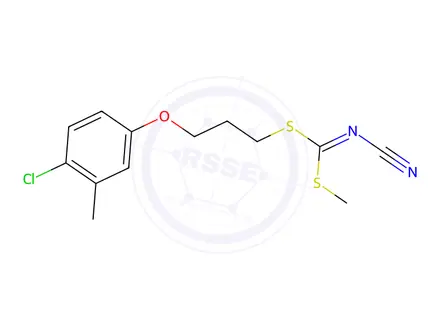 Chemical structure of [3-(4-Chloro-3-methylphenoxy)propyl]methyl-cyanocarbonimidodithioate