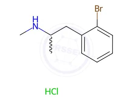 Chemical structure of 2-Bromomethamphetamine Hydrochloride