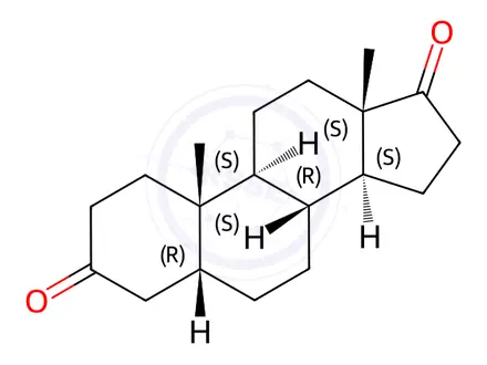 Chemical structure of 5beta-Androstanedione