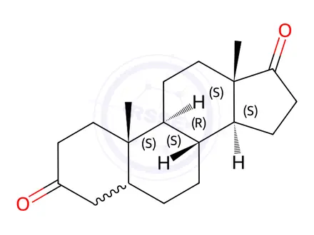 Chemical structure of Androstane-3,17-dione