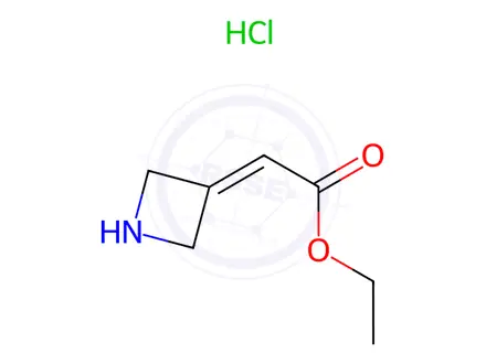 Chemical structure of Ethyl 2-(Azetidin-3-ylidene)acetate Hydrochloride