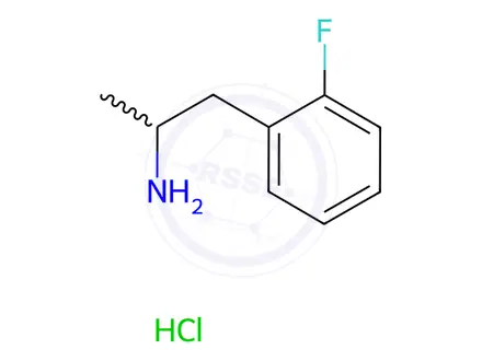 Chemical structure of rac 2-Fluoro Amphetamine Hydrochloride