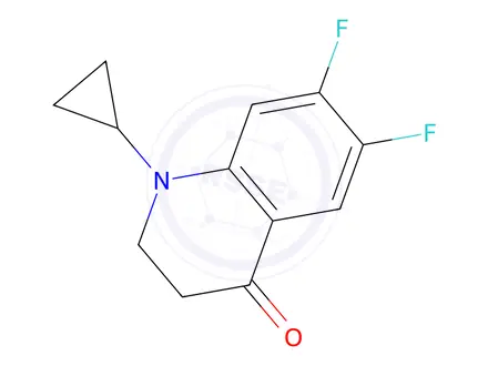 Chemical structure of 1-Cyclopropyl-6,7-difluoro-2,3-dihydroquinolin-4(1H)-one