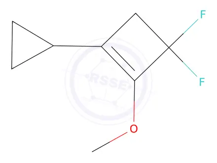 Chemical structure of 1-Cyclopropyl-3,3-difluoro-2-methoxycyclobutene