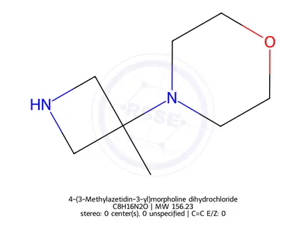 Chemical structure of 4-(3-Methylazetidin-3-yl)morpholine dihydrochloride