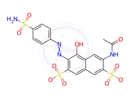 Chemical structure of AZOSULFAMIDE