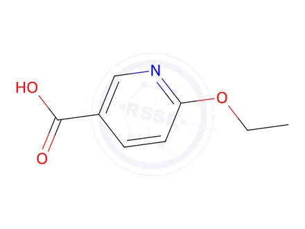 Chemical structure of 6-ethoxynicotinic acid