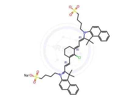 Chemical structure of New Indocyanine Green