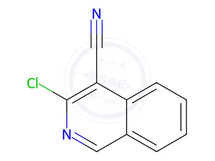 Chemical structure of 3-Chloroisoquinoline-4-carbonitrile