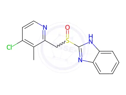 Chemical structure of Lansoprazole EP Impurity F (Rabeprazole EP Impurity H, Rabeprazole USP Related Compound F)