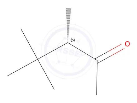 Chemical structure of 2-Pentanone, 3,4,4-trimethyl-, (S)-(9CI)