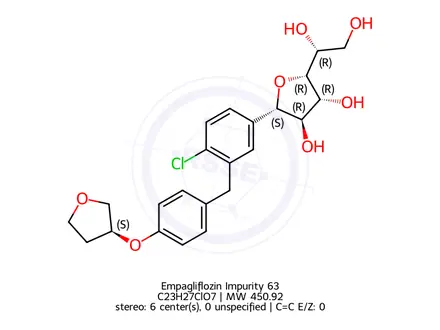 Chemical structure of Empagliflozin Impurity 534