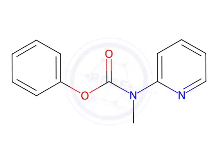 Chemical structure of PHENYL N-METHYL-N-(2-PYRIDYL)CARBAMATE