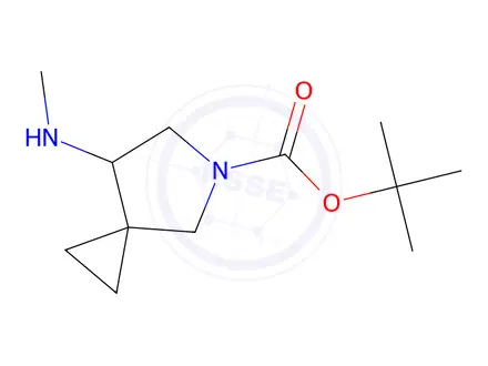 Chemical structure of Tert-butyl 7-(methylamino)-5-azaspiro[2.4]Heptane-5-carboxylate