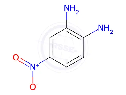 Chemical structure of 4-Nitro-1,2-phenylenediamine