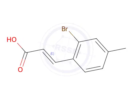Chemical structure of (2e)-3-(2-Bromo-4-methylphenyl)prop-2-enoic acid