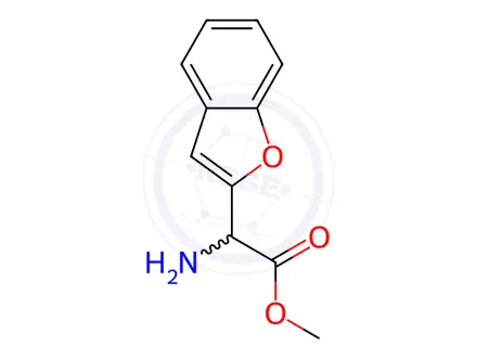 Chemical structure of alpha-Amino-2-Benzofuranacetic Acid Methyl Ester