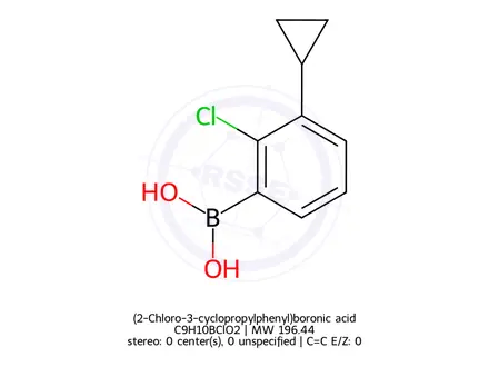 Chemical structure of (2-Chloro-3-cyclopropylphenyl)boronic acid