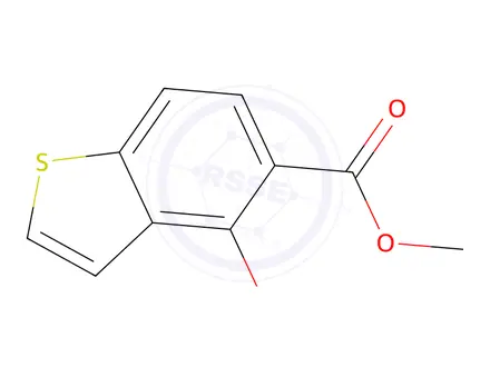 Chemical structure of methyl 4-hydroxy-1-benzothiophene-5-carboxylate