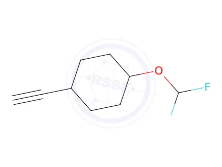 Chemical structure of 1-(difluoromethoxy)-4-ethynyl-cyclohexane