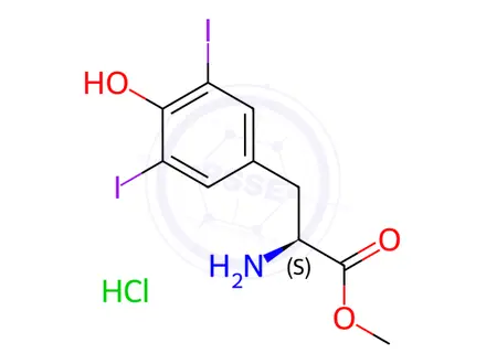 Chemical structure of H-3,5-Diiodo-Tyr-OMe · HCl