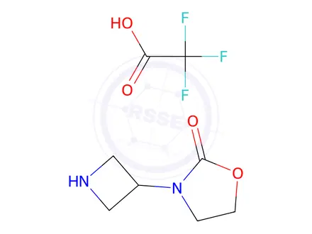 Chemical structure of 3-(Azetidin-3-yl)-1,3-oxazolidin-2-one; trifluoroacetic Acid
