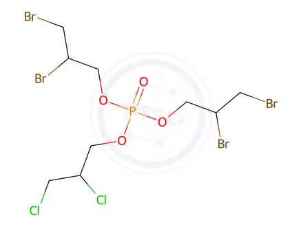 Chemical structure of PHOSPHORIC ACID DI(2,3-DIBROMOPROPYL) 2,3-DICHLOROPROPYL ESTER