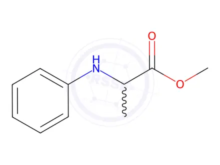 Chemical structure of Alanine, N-phenyl-, methyl ester